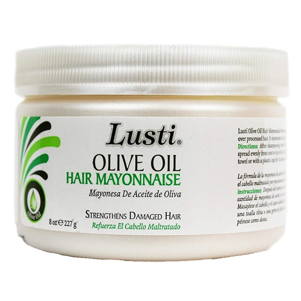Lusti Olive Oil Hair Mayonnaise for Strengthening Damaged Hair 8Oz (227g)